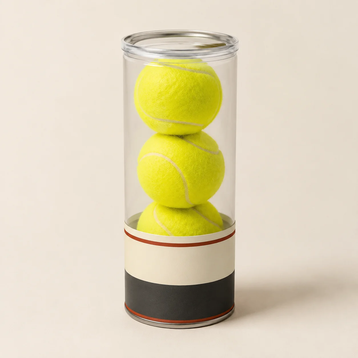 Can of three tennis balls